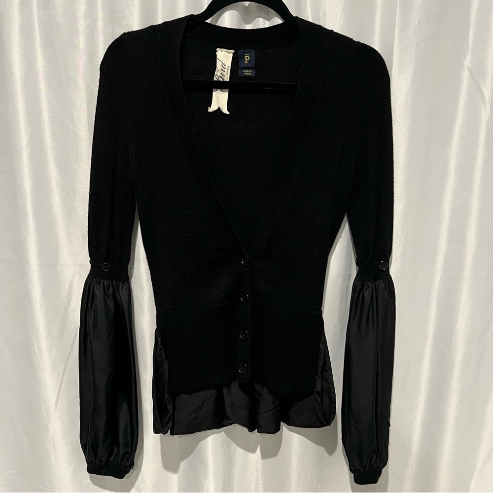 Bird by Juicy Couture Silk Flounce Cardigan - Picture 2 of 8
